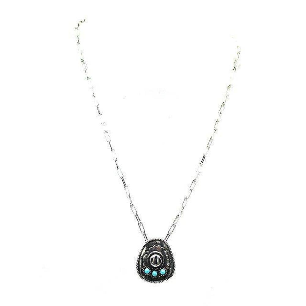 Western Cowboy Hat Necklace
